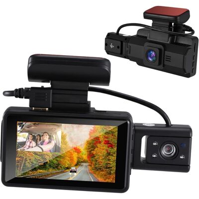 OEM Cámara De Salpicadero Doble Con Grabadora De Visión Nocturna Y Cámara De Marcha Atrás Impermeable Para Grabación En Bucle Del Coche Y Pantalla Táctil. OEM Cámara De Salpicadero Doble Con Grabadora De Visión Nocturna Y Cámara De Marcha Atrás Impermeable Para Grabación En Bucle Del Coche Y Pantalla Táctil.