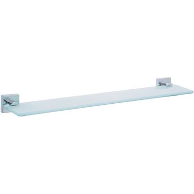 Tesa Ekkro Estante de cristal para baño - Sin taladro, acabado cromo Tesa Ekkro Estante de cristal para baño - Sin taladro, acabado cromo