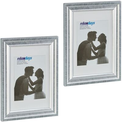 HELLOSHOP26 Lote De 2 Marcos De Fotos Diseño Antiguo 36,5 X 26,5 X 2 Cm Para Colocar O Colgar Decorativo De Plástico Blanco 130013205 HELLOSHOP26 Lote De 2 Marcos De Fotos Diseño Antiguo 36,5 X 26,5 X 2 Cm Para Colocar O Colgar Decorativo De Plástico Blanco 130013205