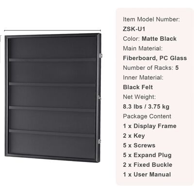 OEM Marco Expositor Para Camisetas Y Tarjetas Deportivas, Acabado Negro Mate, Protección Uv, 617x775x55 Mm - 1 Unidad OEM Marco Expositor Para Camisetas Y Tarjetas Deportivas, Acabado Negro Mate, Protección Uv, 617x775x55 Mm - 1 Unidad