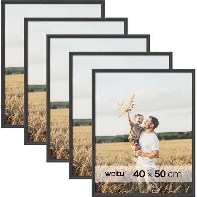 Marcos De Fotos Originales De Madera Juego De 5 Marcos Para Fotos Mesa Pared Marcos Moderno De Estilo 40x50 Cm Marcos Vintage Para Gift Regalo Cumpleaños Fiestas Negro - Woltu Marcos De Fotos Originales De Madera Juego De 5 Marcos Para Fotos Mesa Pared Marcos Moderno De Estilo 40x50 Cm Marcos Vintage Para Gift Regalo Cumpleaños Fiestas Negro - Woltu