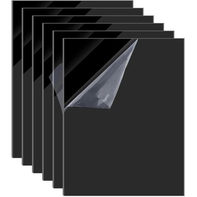 OEM 6 Láminas Acrílicas Negras De 10 X 15 Cm, Láminas De Plexiglás Macizo, Cristal De Repuesto Para Marcos De Fotos, Ligero Y Resistente A La Humedad OEM 6 Láminas Acrílicas Negras De 10 X 15 Cm, Láminas De Plexiglás Macizo, Cristal De Repuesto Para Marcos De Fotos, Ligero Y Resistente A La Humedad