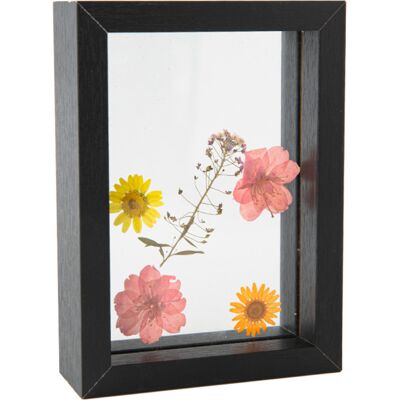 OEM Marco De Madera Con Frontal De Cristal, Decorado Con Flores Y Hojas Secas, Ideal Para Una Foto De Boda O Para Decorar Una Oficina. OEM Marco De Madera Con Frontal De Cristal, Decorado Con Flores Y Hojas Secas, Ideal Para Una Foto De Boda O Para Decorar Una Oficina.