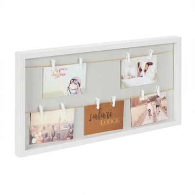HELLOSHOP26 Marco De Fotos De Pared Decorativo Con Cordeles 32 X 62 X 3 Cm Para Recuerdos Modernos De Mdf Natural 130013214 HELLOSHOP26 Marco De Fotos De Pared Decorativo Con Cordeles 32 X 62 X 3 Cm Para Recuerdos Modernos De Mdf Natural 130013214
