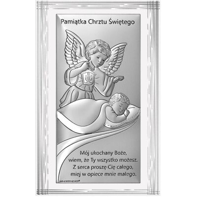 OEM Imagen Plateada De Un Ángel, Recuerdo Del Santo Bautismo De Un Niño, 6727f, 9 X 14 Cm OEM Imagen Plateada De Un Ángel, Recuerdo Del Santo Bautismo De Un Niño, 6727f, 9 X 14 Cm