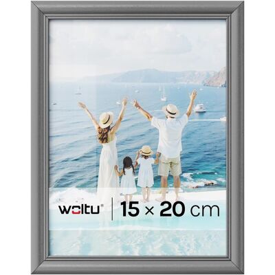 Woltu Marco De Fotos – Moderno, Para Pared – 15x20 Cm – Gris Woltu Marco De Fotos – Moderno, Para Pared – 15x20 Cm – Gris