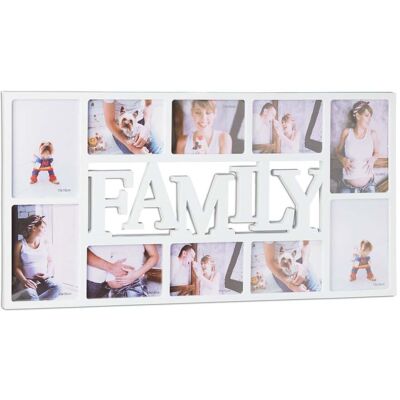 HELLOSHOP26 Marco De Fotos Collage De Pared Decorativo 36,5 X 72 X 2 Cm Para 10 Fotos De Plástico Negro 130008605 HELLOSHOP26 Marco De Fotos Collage De Pared Decorativo 36,5 X 72 X 2 Cm Para 10 Fotos De Plástico Negro 130008605