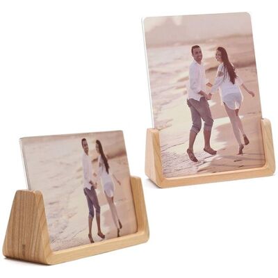OEM Marcos De Fotos, Juego De 2 Marcos De Fotos De Madera Con Base Madera Abedul Marco Acrílico, Marcos Fotos Fotos 17,8 X 12,7 Cm, Ideales Día Madre OEM Marcos De Fotos, Juego De 2 Marcos De Fotos De Madera Con Base Madera Abedul Marco Acrílico, Marcos Fotos Fotos 17,8 X 12,7 Cm, Ideales Día Madre