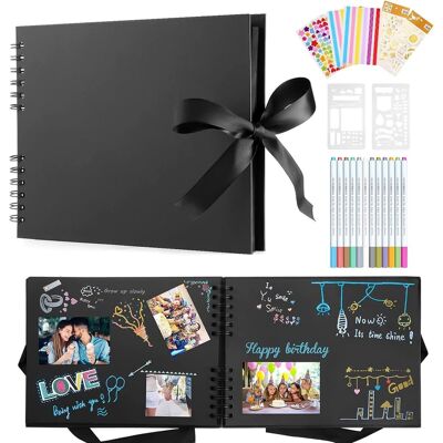 TREETALK Álbum De Fotos Diy Para Scrapbooking Con 12 Bolígrafos Metálicos, 80 Páginas. Libro De Scrapbooking Hecho A Mano. Regalos Para Bebés, Niños, Bodas, Viajes, Festivales Y Graduaciones. TREETALK Álbum De Fotos Diy Para Scrapbooking Con 12 Bolígrafos Metálicos, 80 Páginas. Libro De Scrapbooking Hecho A Mano. Regalos Para Bebés, Niños, Bodas, Viajes, Festivales Y Graduaciones.