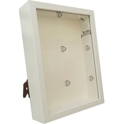 OEM Marco De Sombra, 3 Cm De Profundidad, Vitrina De Madera, Marco Blanco OEM Marco De Sombra, 3 Cm De Profundidad, Vitrina De Madera, Marco Blanco