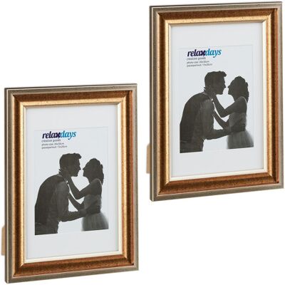 HELLOSHOP26 Lote De 2 Marcos De Fotos Diseño Antiguo 36,5 X 26,5 X 2 Cm Para Apoyar O Colgar Decorativo De Plástico Blanco 130013206 HELLOSHOP26 Lote De 2 Marcos De Fotos Diseño Antiguo 36,5 X 26,5 X 2 Cm Para Apoyar O Colgar Decorativo De Plástico Blanco 130013206
