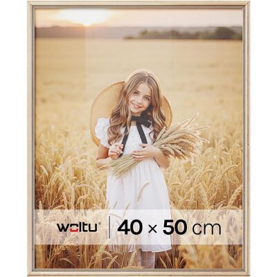 Woltu Marco De Fotos – Para Pared – Decoración De Pared Moderna – 40x50 Cm – Dorado Woltu Marco De Fotos – Para Pared – Decoración De Pared Moderna – 40x50 Cm – Dorado