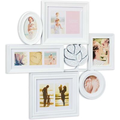 HELLOSHOP26 Marco De Fotos Múltiple De Pared Collage 70,5 X 70,5 X 3,5 Cm Decorativo Para 10 Fotos De Plástico Negro 130010462 HELLOSHOP26 Marco De Fotos Múltiple De Pared Collage 70,5 X 70,5 X 3,5 Cm Decorativo Para 10 Fotos De Plástico Negro 130010462