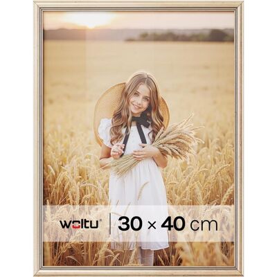Woltu Marco De Fotos – Moderno, Para Pared – 30x40 Cm – Dorado Woltu Marco De Fotos – Moderno, Para Pared – 30x40 Cm – Dorado