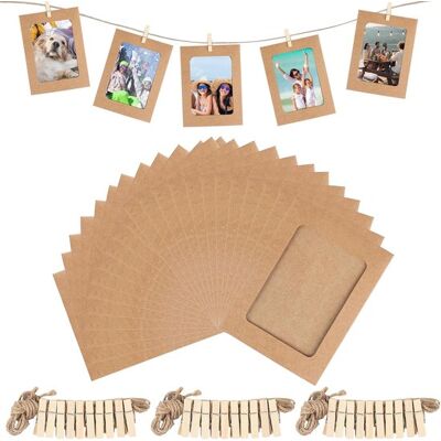 OEM Marcos De Fotos De Papel,30 Unidades,15,2 X 11,5 Cm,guirnalda De Fotos,marcos De Fotos De Cartón,ideales Para Exhibir Postales OEM Marcos De Fotos De Papel,30 Unidades,15,2 X 11,5 Cm,guirnalda De Fotos,marcos De Fotos De Cartón,ideales Para Exhibir Postales
