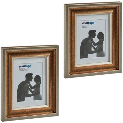 HELLOSHOP26 Set De 2 Marcos De Fotos De Pared Decorativos 25 X 20 X 2 Cm De Plástico Negro 130013202 HELLOSHOP26 Set De 2 Marcos De Fotos De Pared Decorativos 25 X 20 X 2 Cm De Plástico Negro 130013202