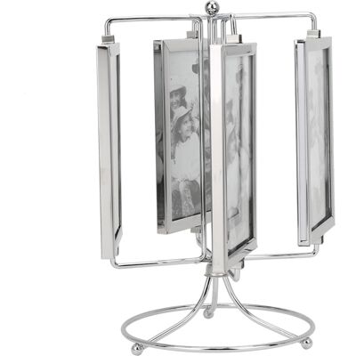 OEM Marco De Fotos Giratorio De Metal Para El Hogar O Restaurante (formato De 4x6 Pulgadas). OEM Marco De Fotos Giratorio De Metal Para El Hogar O Restaurante (formato De 4x6 Pulgadas).