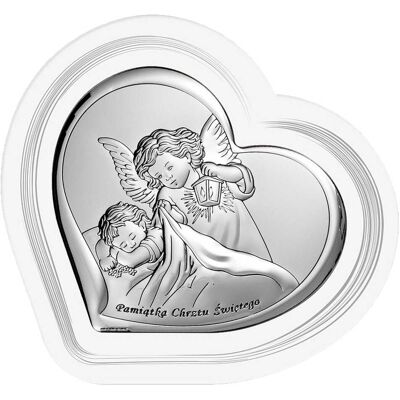 OEM Imagen Plateada De Un Ángel, Recuerdo Del Santo Bautismo, Con Grabado 6449f 11 X 11 Cm OEM Imagen Plateada De Un Ángel, Recuerdo Del Santo Bautismo, Con Grabado 6449f 11 X 11 Cm