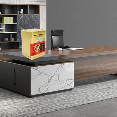 OEM Caja Fuerte Electrónica Para Niños Con Cerradura De Combinación, Dial Automático Y Efectos De Sonido Y Luz. Caja De Plástico Color Dorado Para Monedas Y Billetes. Pilas No Incluidas. OEM Caja Fuerte Electrónica Para Niños Con Cerradura De Combinación, Dial Automático Y Efectos De Sonido Y Luz. Caja De Plástico Color Dorado Para Monedas Y Billetes. Pilas No Incluidas.