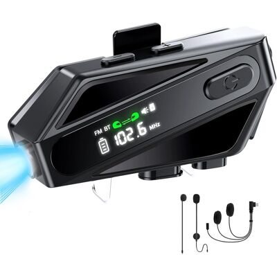 OEM Auriculares Bluetooth Para Casco De Moto Con Intercomunicador, Fm, Impermeabilidad Ipx6 Y Alcance De 450 A 600 Metros. OEM Auriculares Bluetooth Para Casco De Moto Con Intercomunicador, Fm, Impermeabilidad Ipx6 Y Alcance De 450 A 600 Metros.