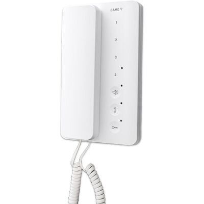 Intercomunicador Blanco Came con botones táctiles suaves - Soporta 6 llamadas Intercomunicador Blanco Came con botones táctiles suaves - Soporta 6 llamadas