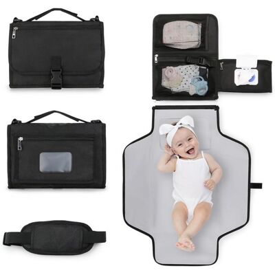 OEM Cambiador De Lujo Para Bebé,cambiador Portátil Para Viajes,cambiador Plegable Con Almohada,impermeable Y Lavable,negro OEM Cambiador De Lujo Para Bebé,cambiador Portátil Para Viajes,cambiador Plegable Con Almohada,impermeable Y Lavable,negro
