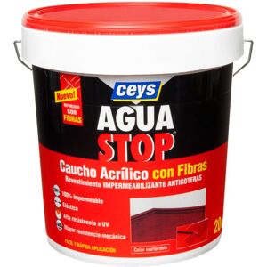 Ceys - Agua Stop Caucho Fibras 20 Kg. Blanco Ceys - Agua Stop Caucho Fibras 20 Kg. Blanco