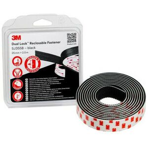3m - Sistema De Negocio Y Dual Lock Resellable Sj355b Negro 25mmx2.5m (par 4) 3m - Sistema De Negocio Y Dual Lock Resellable Sj355b Negro 25mmx2.5m (par 4)