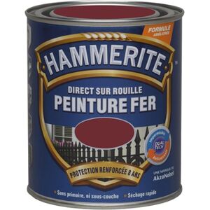 Peinture Hammerite Fer Brilant Laque 0.75l Rouge Basque - Hammerite Peinture Hammerite Fer Brilant Laque 0.75l Rouge Basque - Hammerite
