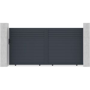Casanoov - Puerta Corredera De Aluminio 3,5m Carpatia 350 X 180 Cm Casanoov - Puerta Corredera De Aluminio 3,5m Carpatia 350 X 180 Cm