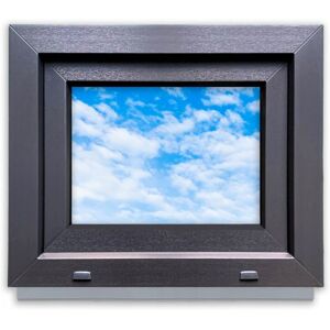 OEM Ventana Pvc Antracita 60x50 Izquierda, Nueva 600x500 Mm Oscilobatiente, Doble Acristalamiento OEM Ventana Pvc Antracita 60x50 Izquierda, Nueva 600x500 Mm Oscilobatiente, Doble Acristalamiento