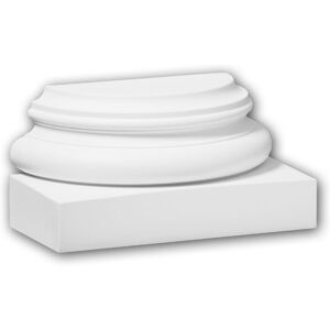 Profhome 117700 - Base de media columna - Blanco - Espuma de poliuretano resistente Profhome 117700 - Base de media columna - Blanco - Espuma de poliuretano resistente
