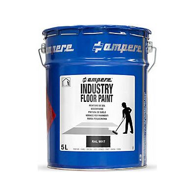 a.m.p.e.r.e Pintura para suelos Industria 5L - Negro - Pintura de suelo a.m.p.e.r.e Pintura para suelos Industria 5L - Negro - Pintura de suelo