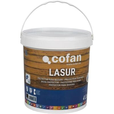 Cofan - Lasur Protector Al Agua Para Madera Mate Palisandro 4 L Cofan - Lasur Protector Al Agua Para Madera Mate Palisandro 4 L