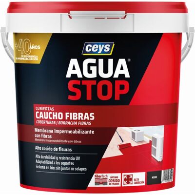 Ceys - Sellador Impermeable Aguastop Caucho Con Fibras, Negro, 5 Kg 903314 Ceys - Sellador Impermeable Aguastop Caucho Con Fibras, Negro, 5 Kg 903314
