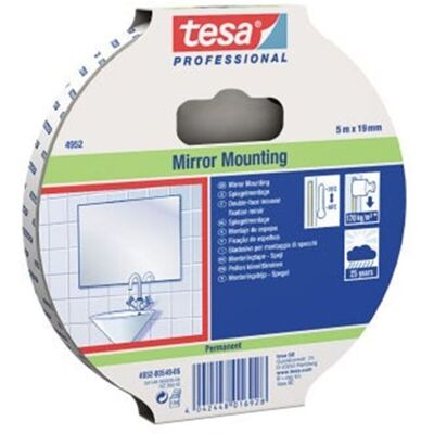 Tesa - Cinta De Espuma Pe De Doble Cara Fix® 4952 Blanco L.50m An.19mm Rl. Tesa - Cinta De Espuma Pe De Doble Cara Fix® 4952 Blanco L.50m An.19mm Rl.