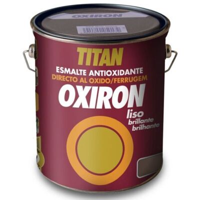 -cahersa- Pintura Oxiron Liso Tabaco 4lt Titan -cahersa- Pintura Oxiron Liso Tabaco 4lt Titan