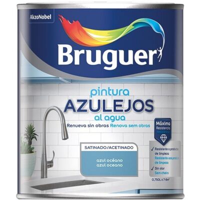Bruguer - Esmalte Para Azulejos Agua Sat Blanco 2.5 L Marca Bruguer - Esmalte Para Azulejos Agua Sat Blanco 2.5 L Marca