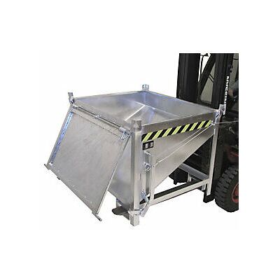 Bauer Silo Capacidad 0,50 M³ Con Trampilla Frontal Galvanizado Al Bauer Silo Capacidad 0,50 M³ Con Trampilla Frontal Galvanizado Al