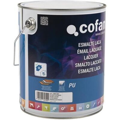 Esmalte Laca Al Agua Blanco 4 L Satinado , El Esmalte De Laca Al Agua Está Indicado Para La Protección Y Decoración De Todo Tipo De Superficies Como Madera, Yeso, Escayola, P - Cofan Esmalte Laca Al Agua Blanco 4 L Satinado , El Esmalte De Laca Al Agua Está Indicado Para La Protección Y Decoración De Todo Tipo De Superficies Como Madera, Yeso, Escayola, P - Cofan