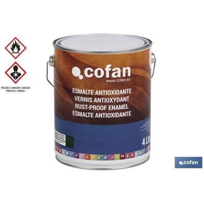 Cofan Modelo Esmalte Antioxidante - Blanco, Negro, Verde, Plata - 4L Cofan Modelo Esmalte Antioxidante - Blanco, Negro, Verde, Plata - 4L