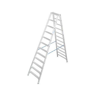 Escalera de tijera de aluminio Krause - 2x12 peldaños - Uso profesional Escalera de tijera de aluminio Krause - 2x12 peldaños - Uso profesional