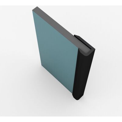 AURLANE Juego De 2 Perfiles De Acabado De Aluminio Negro Mate Para Paneles Murales - 10x5x2100 Mm AURLANE Juego De 2 Perfiles De Acabado De Aluminio Negro Mate Para Paneles Murales - 10x5x2100 Mm