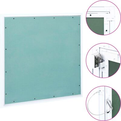 vidaXL Tapa de inspección - 700x700 mm, Marco de aluminio, Inserto de yeso - Panel de acceso vidaXL Tapa de inspección - 700x700 mm, Marco de aluminio, Inserto de yeso - Panel de acceso