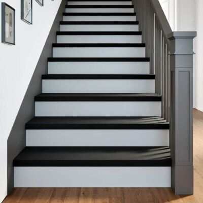 vidaXL Peldaños de escalera de roble macizo marrón oscuro - Peldaños vidaXL Peldaños de escalera de roble macizo marrón oscuro - Peldaños
