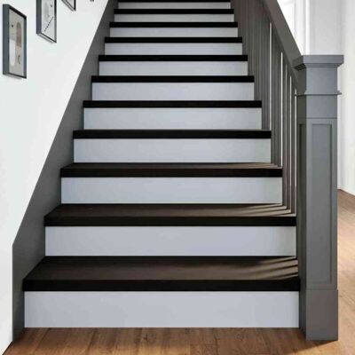 vidaXL Modelo 1667 - Peldaños de escalera en roble marrón oscuro - Escalera vidaXL Modelo 1667 - Peldaños de escalera en roble marrón oscuro - Escalera