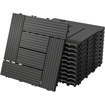 Ecd-Germany Baldosas de Patio WPC 30x30cm 55 Piezas Ecd-Germany Baldosas de Patio WPC 30x30cm 55 Piezas