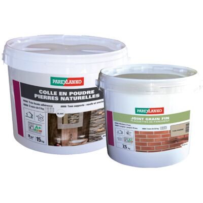 Pack Parexlanko - Sellador De Grano Fino Para Baldosas De Piedra - 7,5 Kg - Pegamento Para Baldosas De Piedra Natural Bl Pack Parexlanko - Sellador De Grano Fino Para Baldosas De Piedra - 7,5 Kg - Pegamento Para Baldosas De Piedra Natural Bl