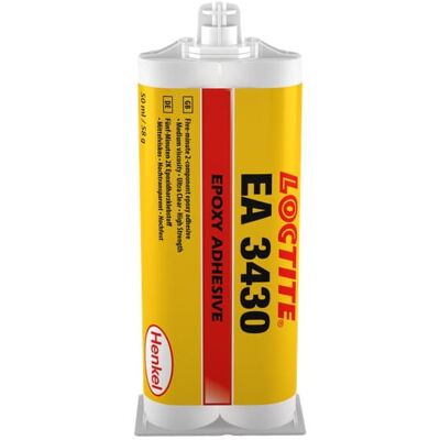 Adhesivo Epoxi Bicomponente Loctite Ea 3430 De 50 Ml, 1:1, De 5 Minutos De Secado, Universal, Transparente, Resistente Al Agua, De Viscosidad Media, Para Vidrio, Paneles Decorativos Y Vitrinas. Adhesivo Epoxi Bicomponente Loctite Ea 3430 De 50 Ml, 1:1, De 5 Minutos De Secado, Universal, Transparente, Resistente Al Agua, De Viscosidad Media, Para Vidrio, Paneles Decorativos Y Vitrinas.