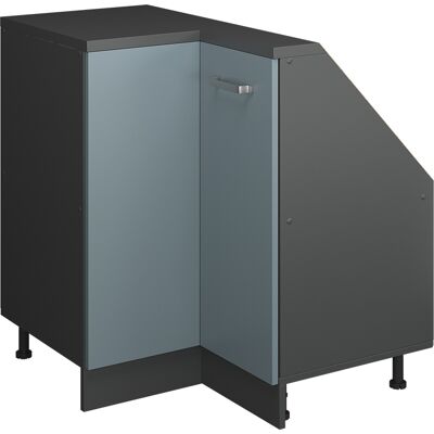 Armario Para Techo Inclinado Armario De Esquina Rion, Gris Azulado/antracita, 75.6 X 81.6 Cm Con 1 Puerta, Vicco Armario Para Techo Inclinado Armario De Esquina Rion, Gris Azulado/antracita, 75.6 X 81.6 Cm Con 1 Puerta, Vicco
